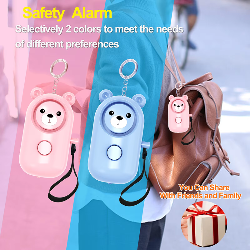 Personal Alarm Keychain - 130dB Alarm Pertahanan Diri Keras Gantungan