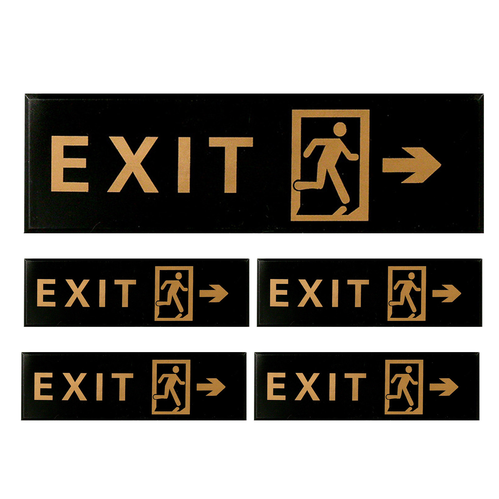 Emergency Exit Sign - 5 Buah Stiker Keselamatan Dinding Pintu