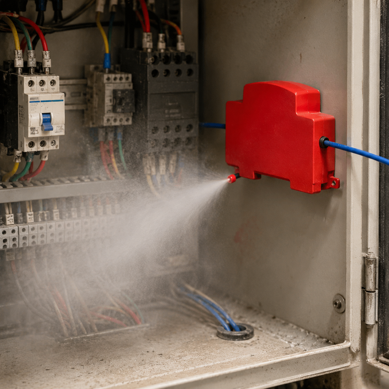 Fire Extinguisher Small - Perangkat Tahan Api Desain Dua Jalur,