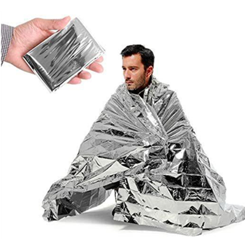 First Aid Bag Kit - Selimut Mylar Termal Darurat untuk Bertahan