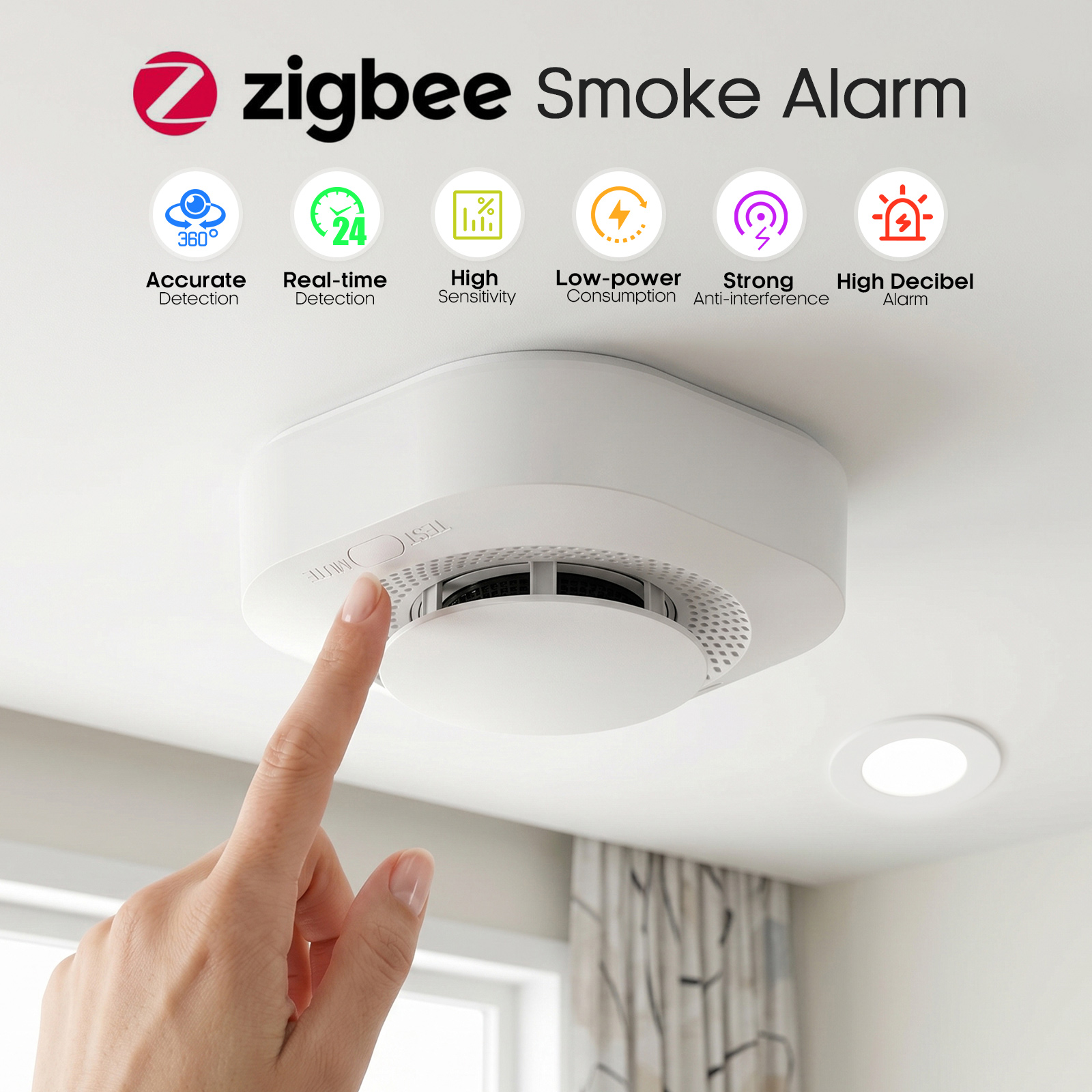 Smoke Detector Interconnected - 4 / 6 / 8 /