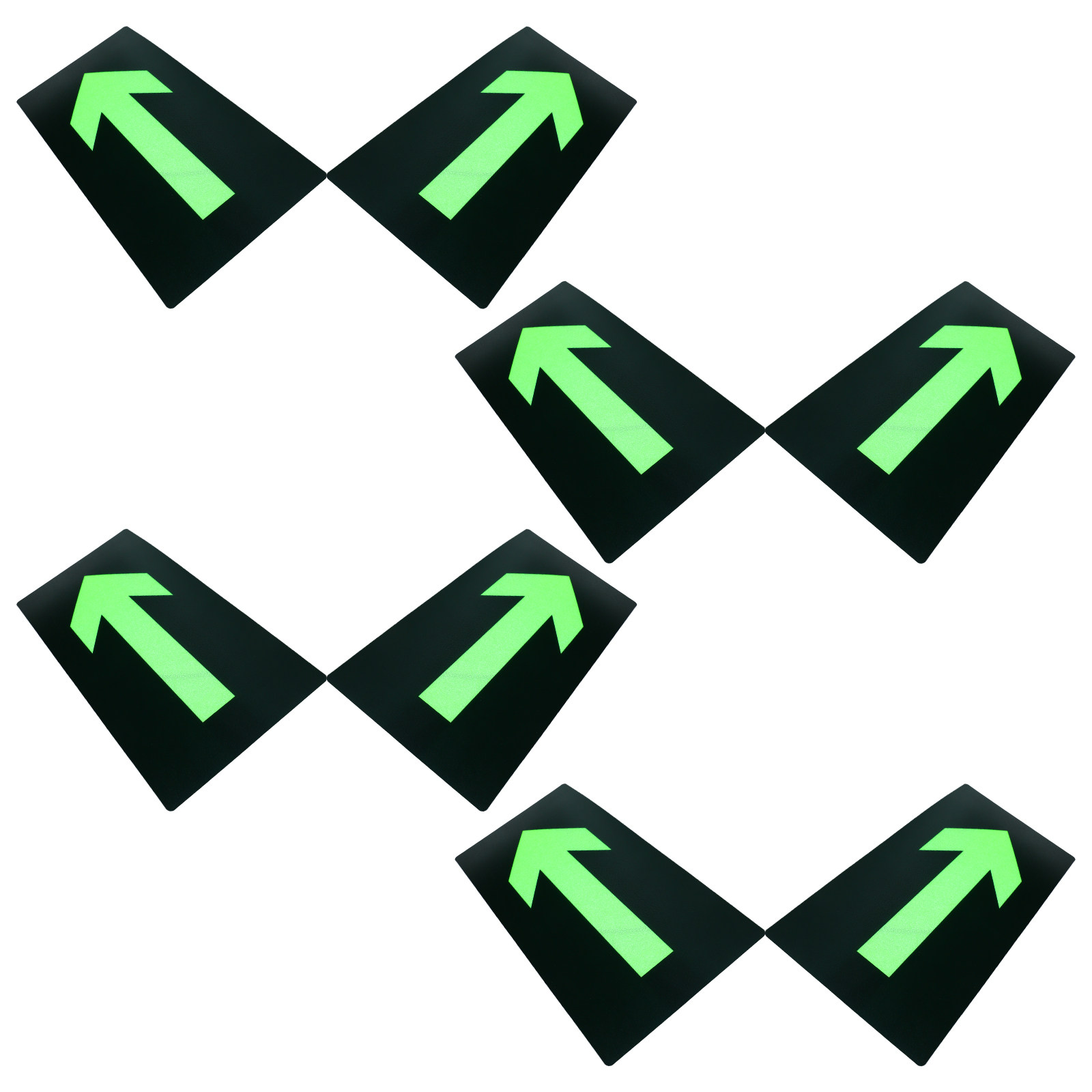Emergency Exit Sign - 8 Buah Stiker Panah Keluar Tahan