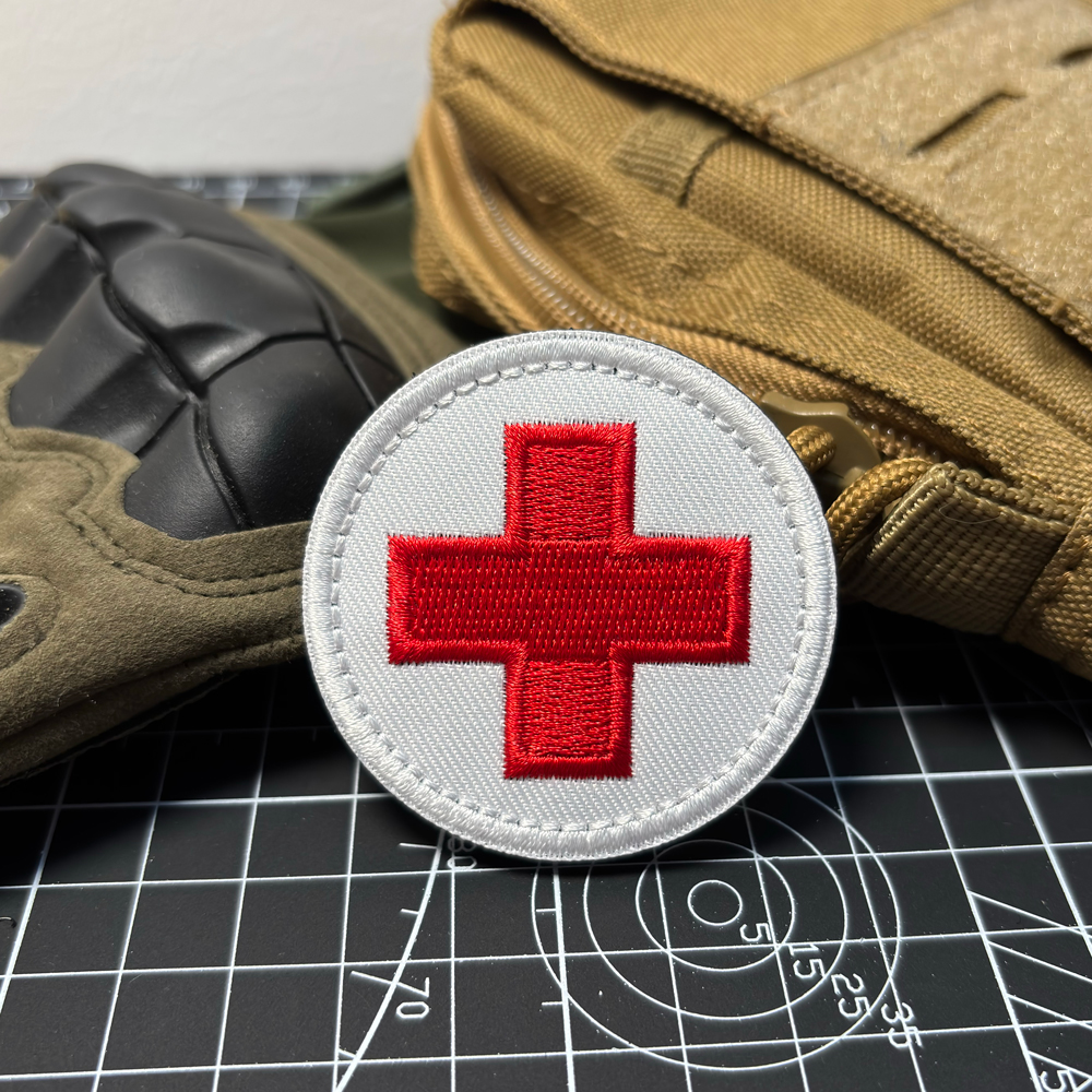First Aid Bag Kit - Patch Bulat Palang Merah Pertolongan Pertama,