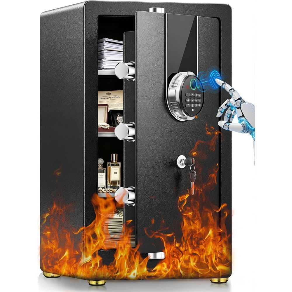 Fire Safe Document - Brankas Biometrik Besar dengan 35 Menit