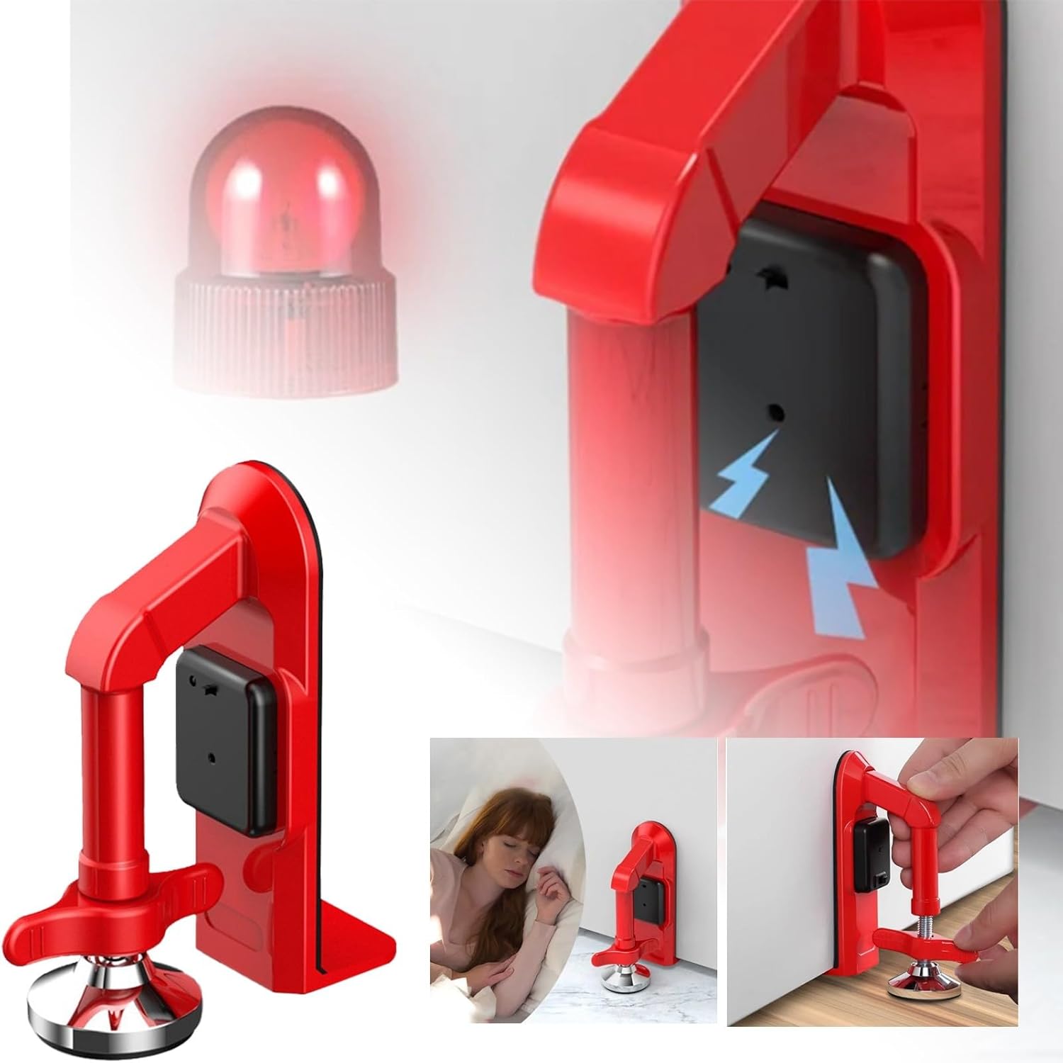 Door Stop Alarm - Kunci Pintu Penghenti Pintu Alarm Bertenaga