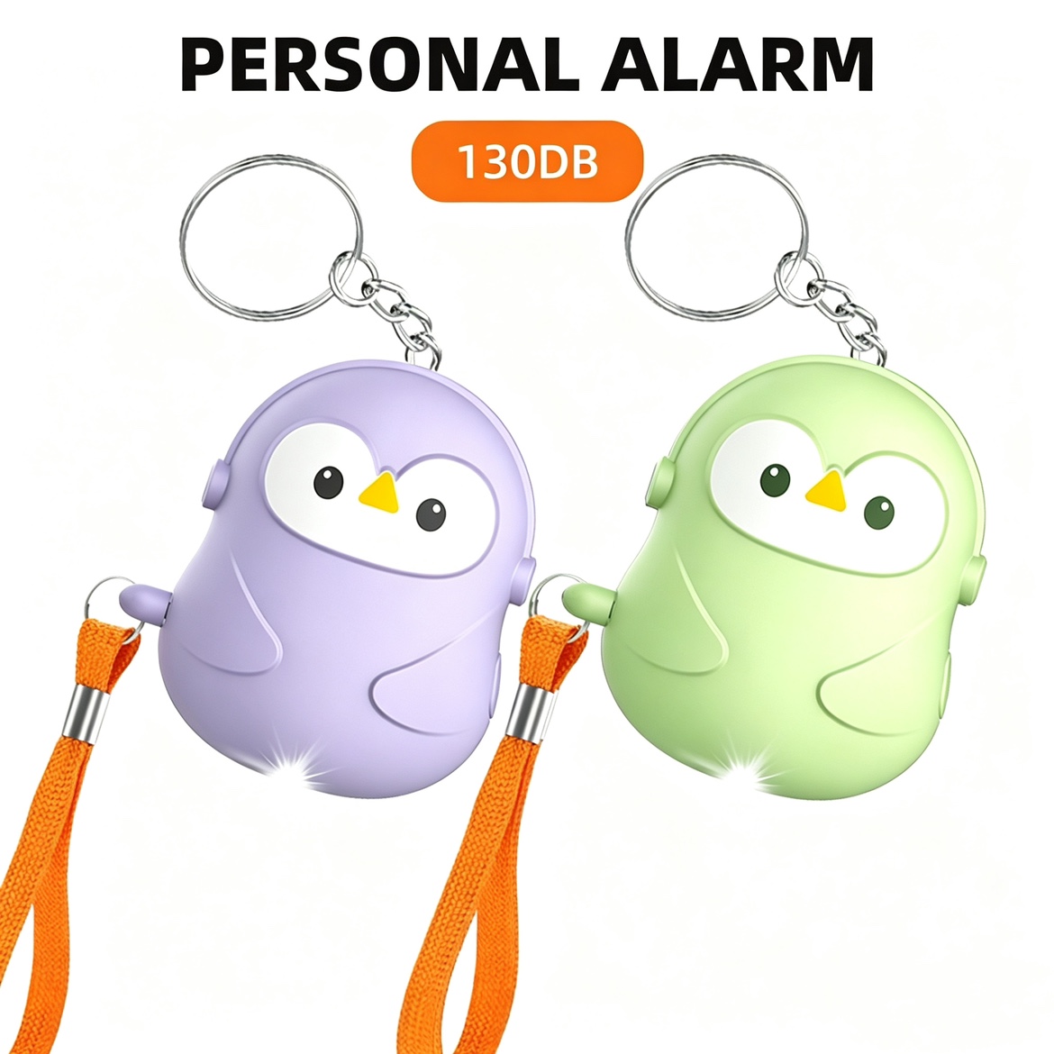 Personal Alarm Keychain - Alarm Pertahanan Diri Pribadi 5Pcs 130db