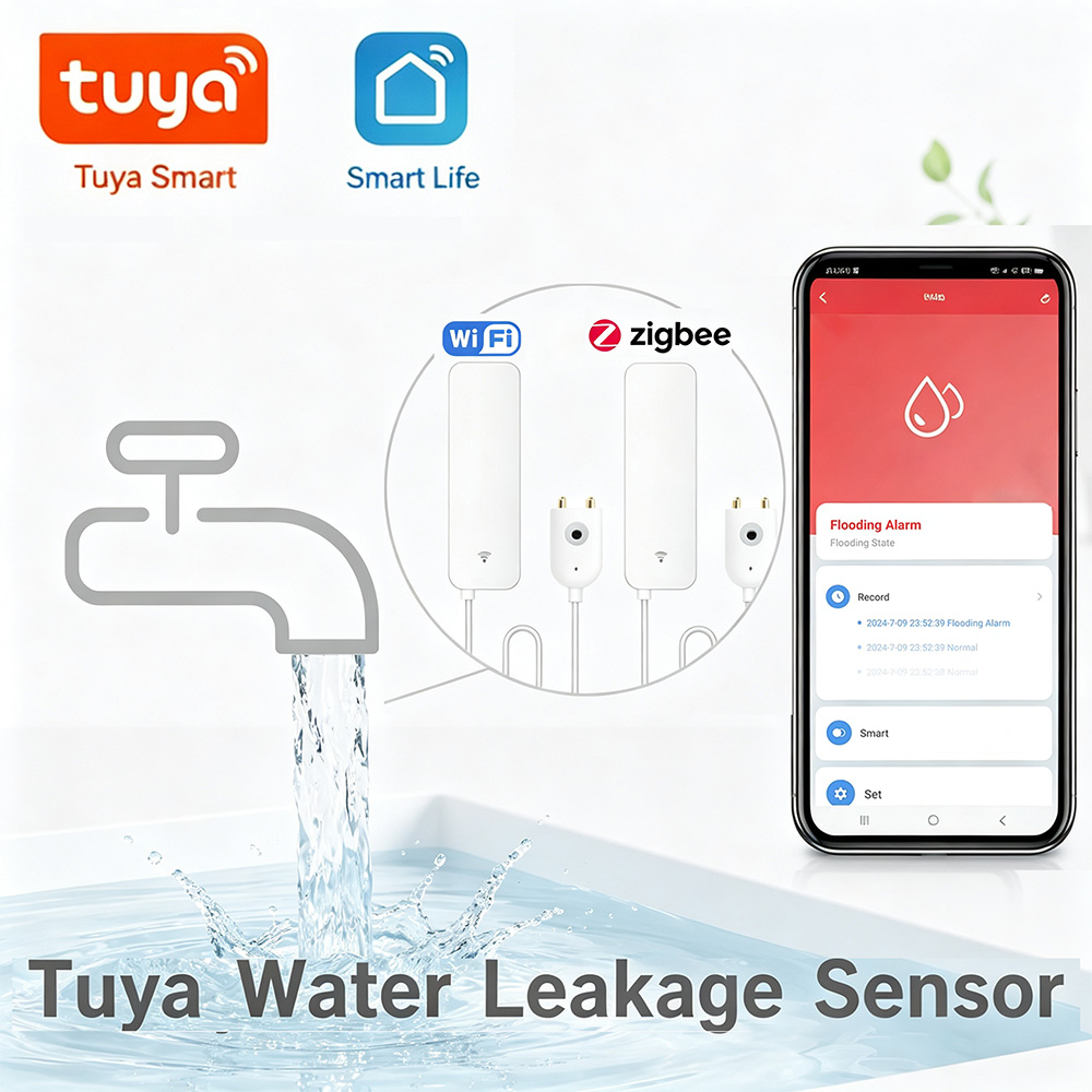 Water Alarm Sensor - ZigBee WiFi Sensor Kebocoran Air Detektor