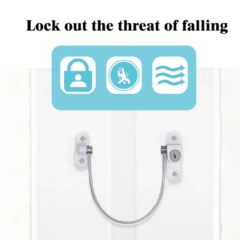 Window Lock Bar - Kunci Jendela Baja Tahan Karat Kunci