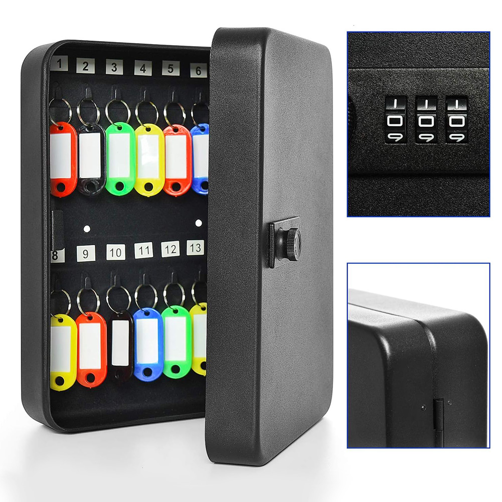 Lockbox Key Secure - Kotak kunci penyimpanan 20 gantungan kunci,
