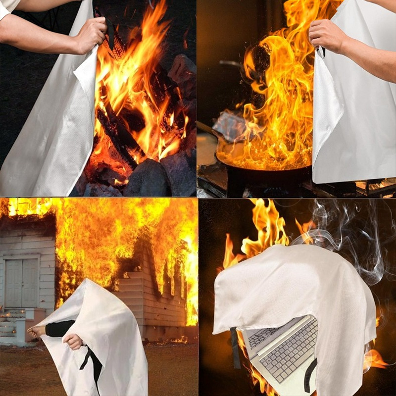 Fire Blanket Kitchen - Selimut Darurat Tahan Api 1/1.5/2M, Selimut