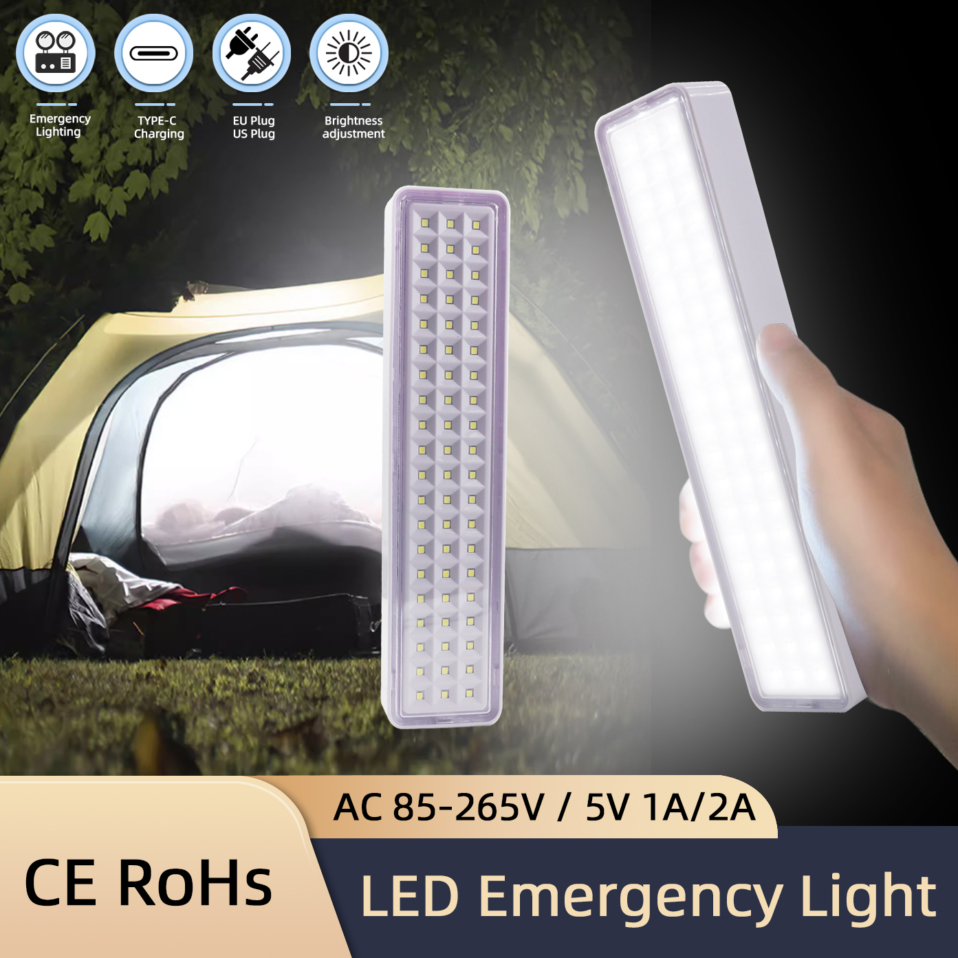 Power Outage Light - Lampu Pemadam Kebakaran Darurat 60LED Lampu