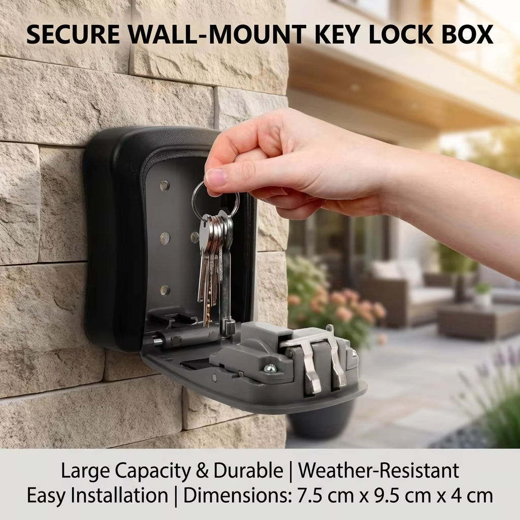 Lockbox Key Secure - Kotak Kunci Dinding dengan Kunci Pengaman