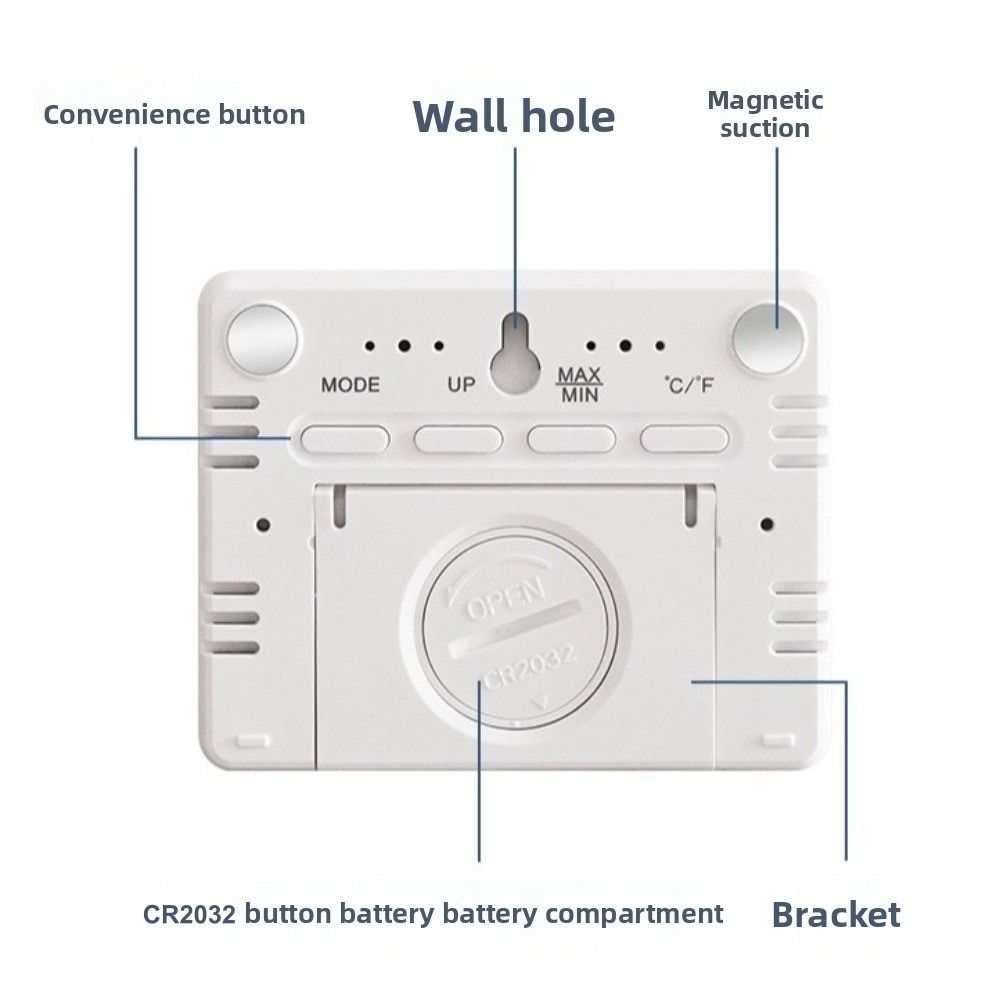 Pool Alarm Float - Jam Gantung Magnetik Layar LCD Besar