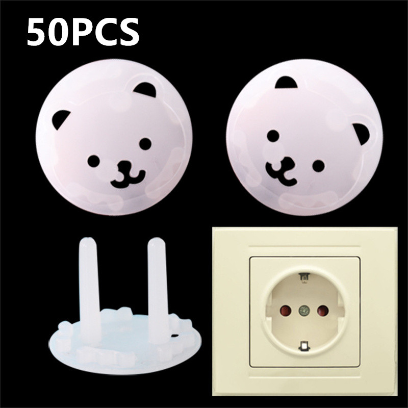 Outlet Cover Baby - 10/20/50 Buah Soket Listrik Anak Keselamatan