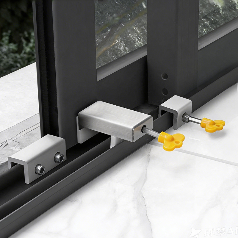 Window Lock Bar - Pengunci Jendela yang Dapat Disesuaikan, Penghenti