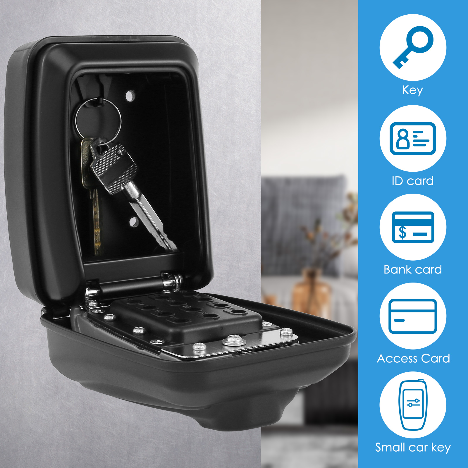 Kotak kunci rahasia pemasangan - Lockbox Key Secure ulasan dan harga