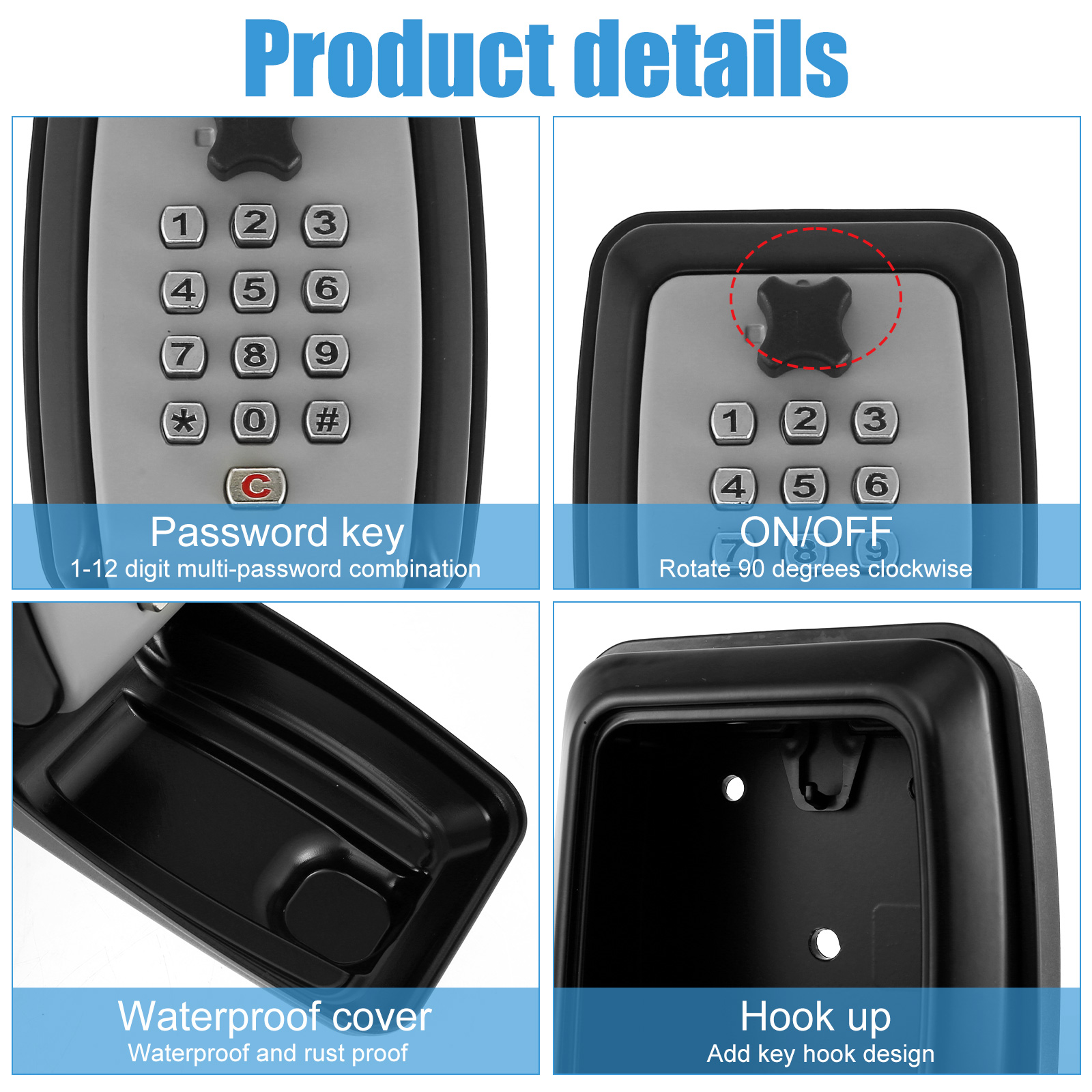 Kotak kunci rahasia pemasangan - Lockbox Key Secure ulasan dan harga