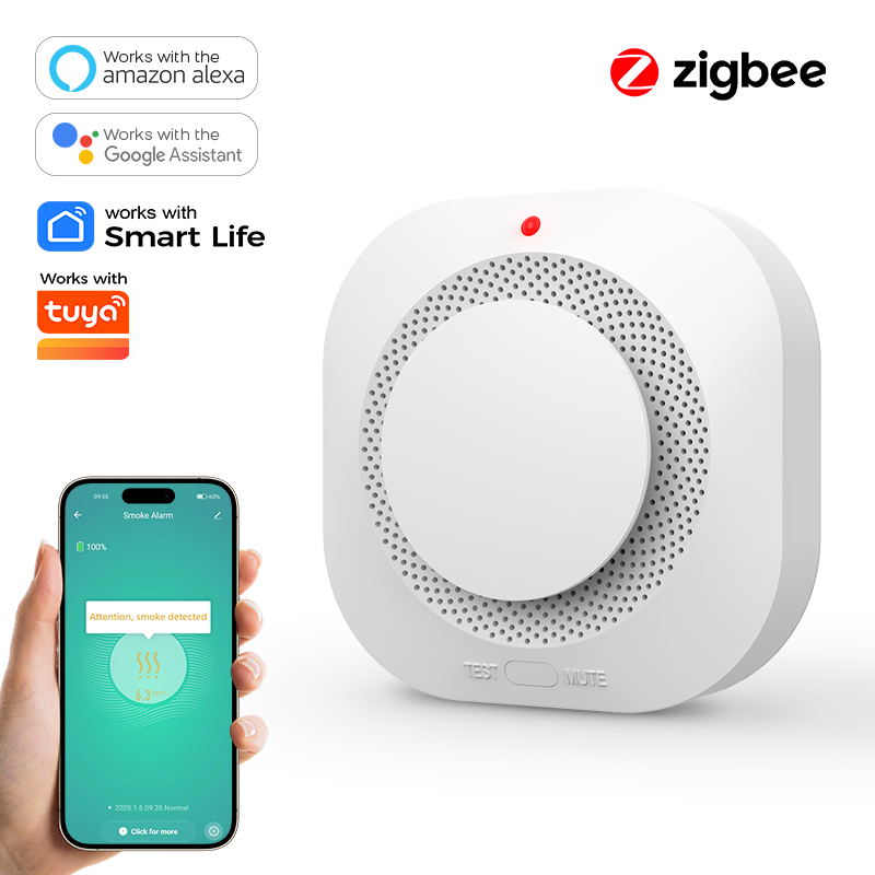 Detektor Asap ZIGBEE untuk Kea - Smoke Detector Interconnected ulasan dan harga