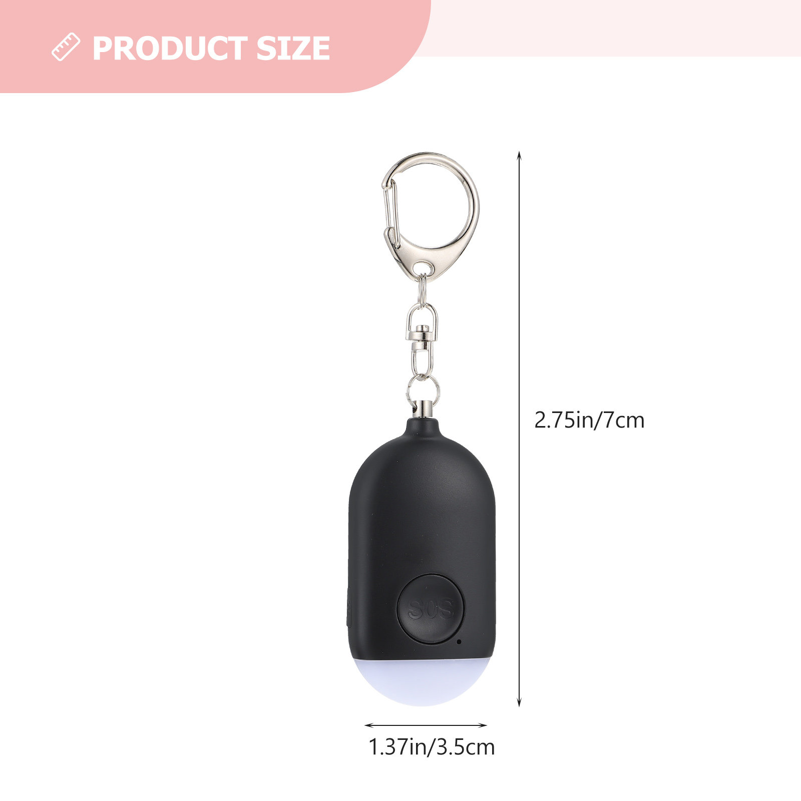 1Set Alarm Pribadi Portabel un - Personal Alarm Keychain ulasan dan harga