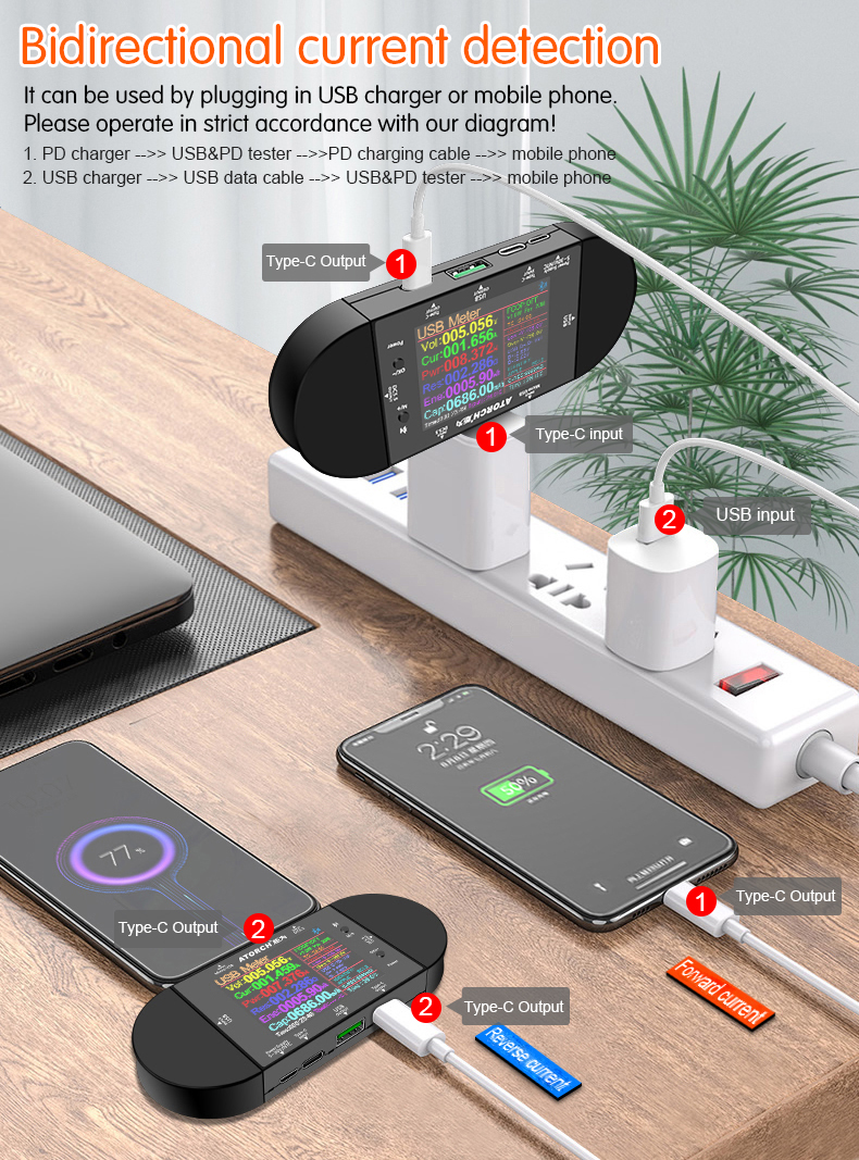 UD24 2.4'inch USB Tester DC5.5 - Co Detector Plug ulasan dan harga