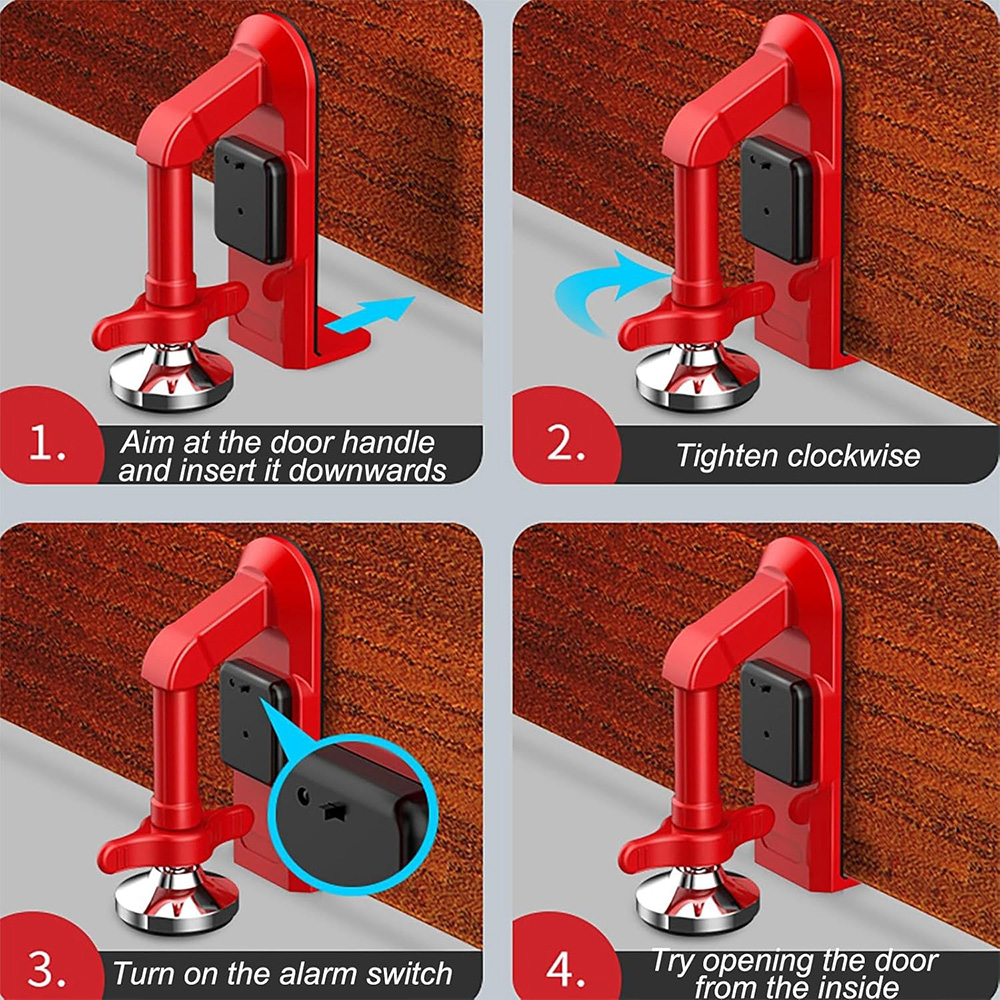 Kunci Pintu Penghenti Pintu Al - Door Stop Alarm ulasan dan harga