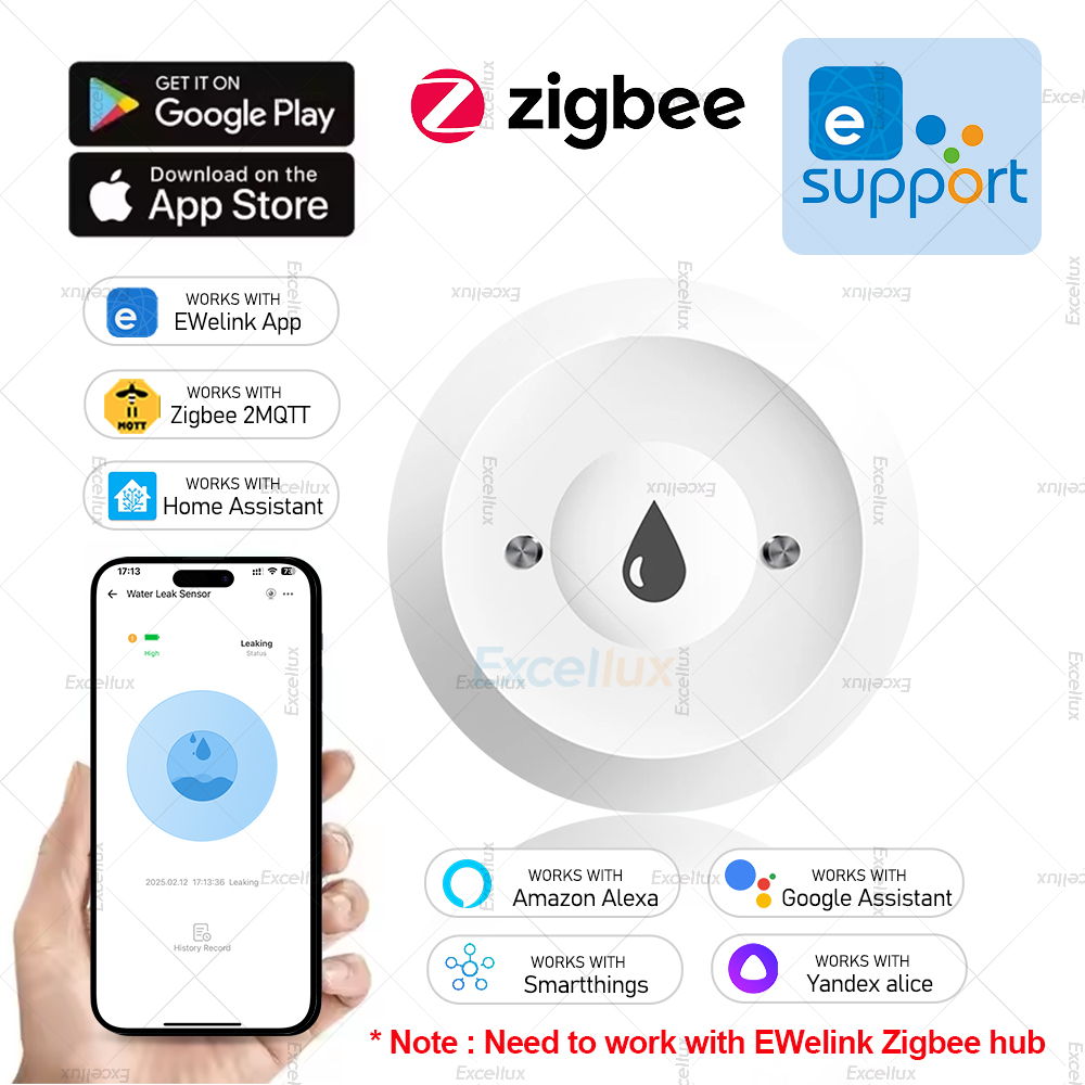 Ewelink Zigbee 3.0 Alarm Senso - Water Alarm Sensor ulasan dan harga