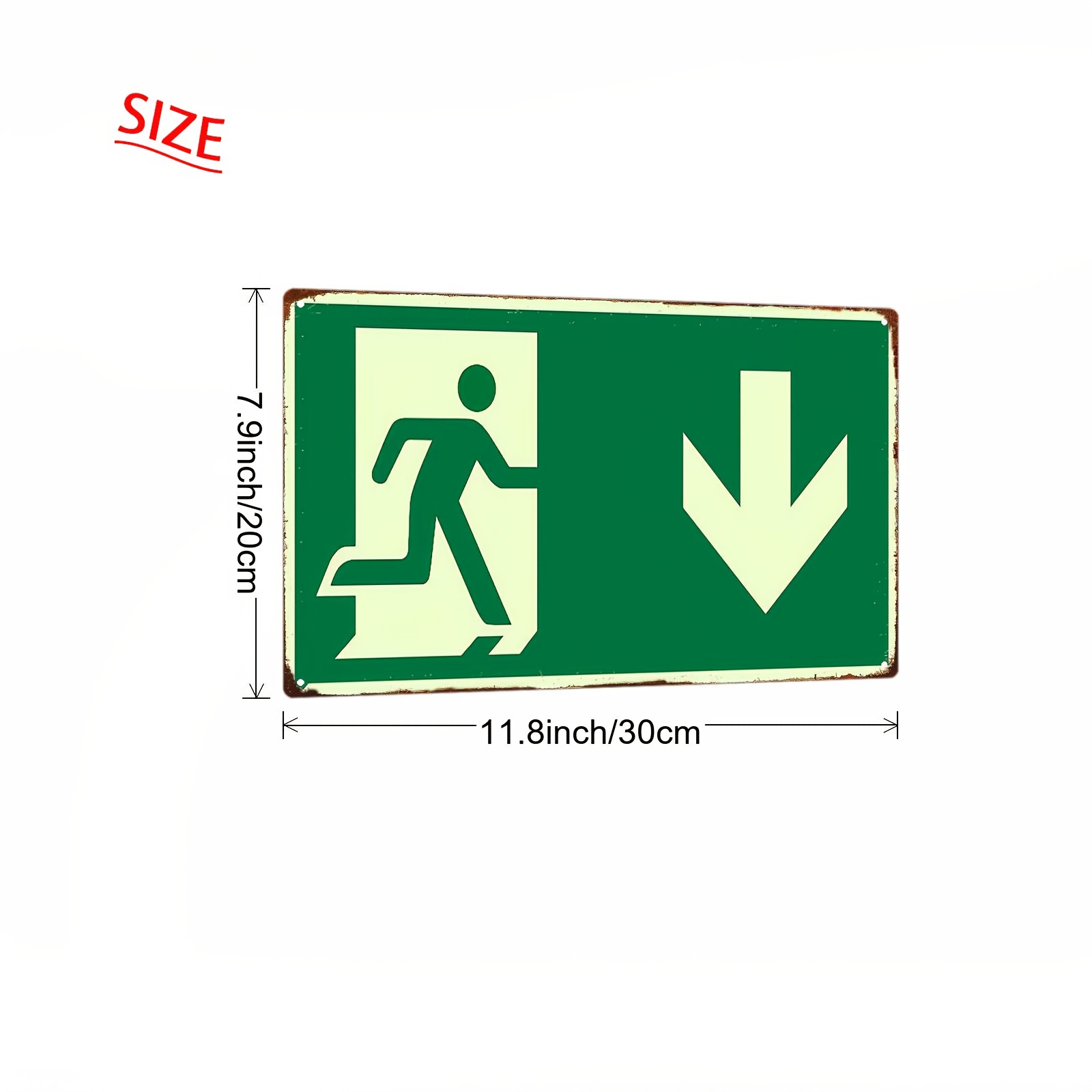 Papan Tanda Besi Logam Vintage - Emergency Exit Sign ulasan dan harga