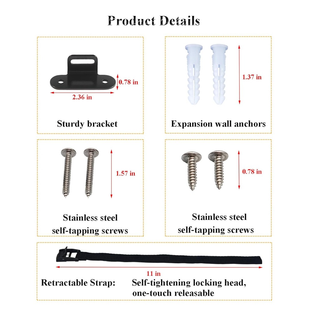 Pemasangan Mudah, Penahan Gemp - Earthquake Anchor Strap ulasan dan harga