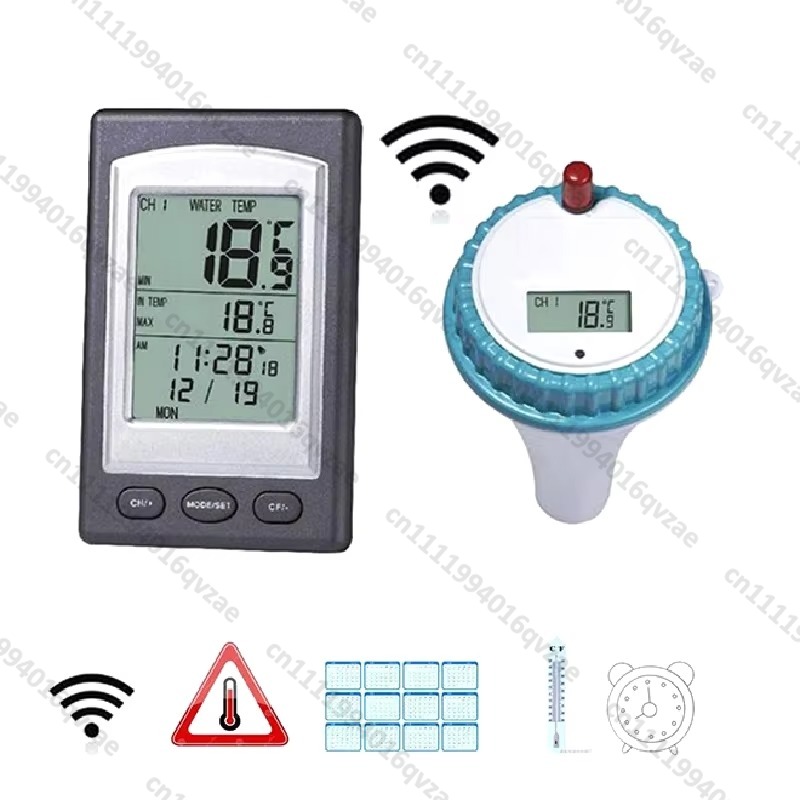 Termometer Kolam Renang Nirkab - Pool Alarm Float ulasan dan harga