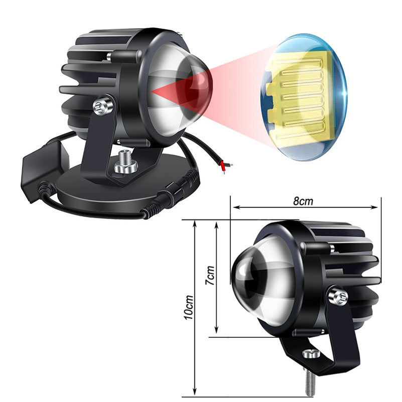 12V-80V Lampu Sorot Laser LED  - Power Outage Light ulasan dan harga