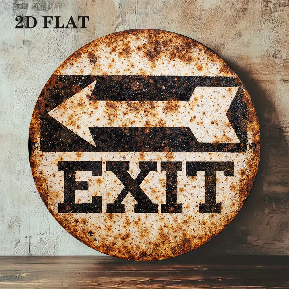 Tanda Logam 2D 8x8in/20x20cm P - Emergency Exit Sign ulasan dan harga