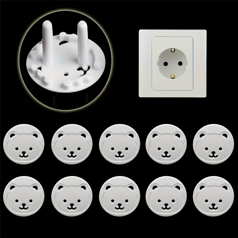 10 buah beruang soket daya EU  - Outlet Cover Baby ulasan dan harga
