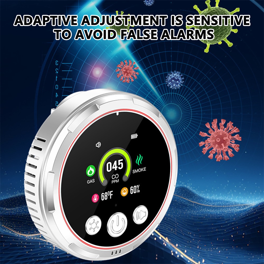 Home Safety Alarm,5 in 1 Carbo - Co Detector Plug ulasan dan harga