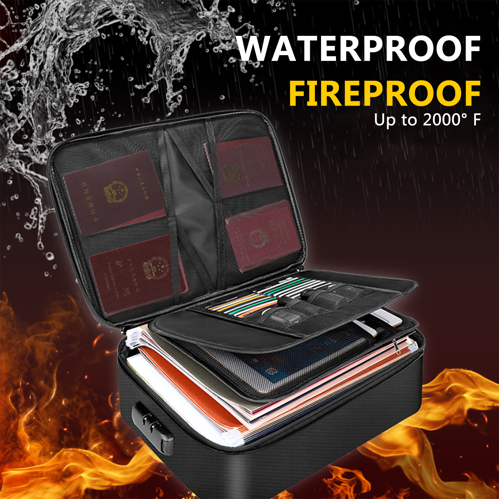 Tas dokumen tahan api dengan p - Fire Safe Document ulasan dan harga