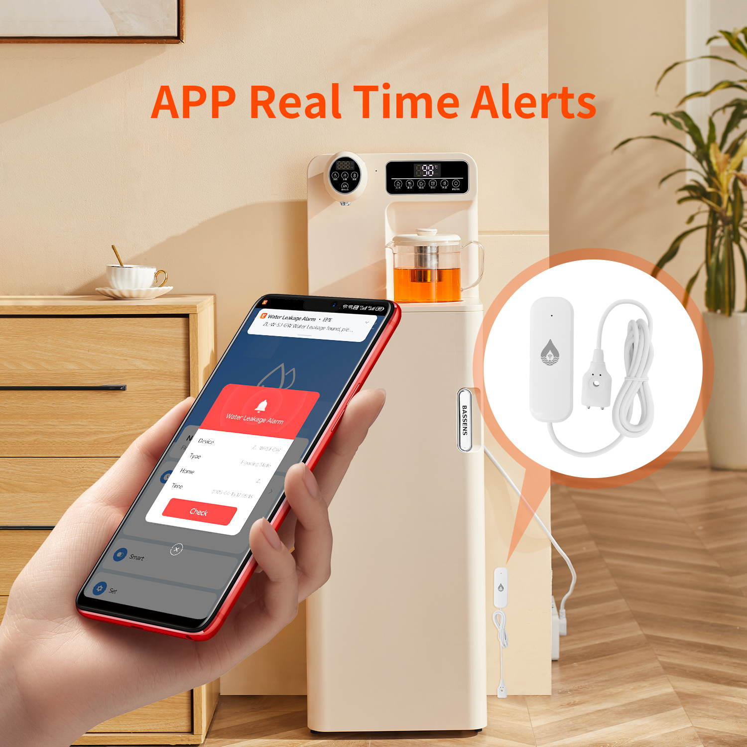 YFK Tuya WiFi Sensor Kebocoran - Water Alarm Sensor ulasan dan harga