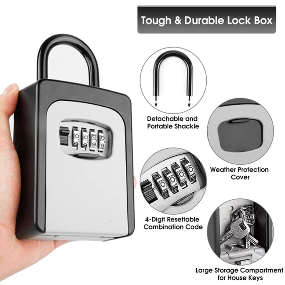 Kotak penyimpanan kunci Dindin - Lockbox Key Secure ulasan dan harga