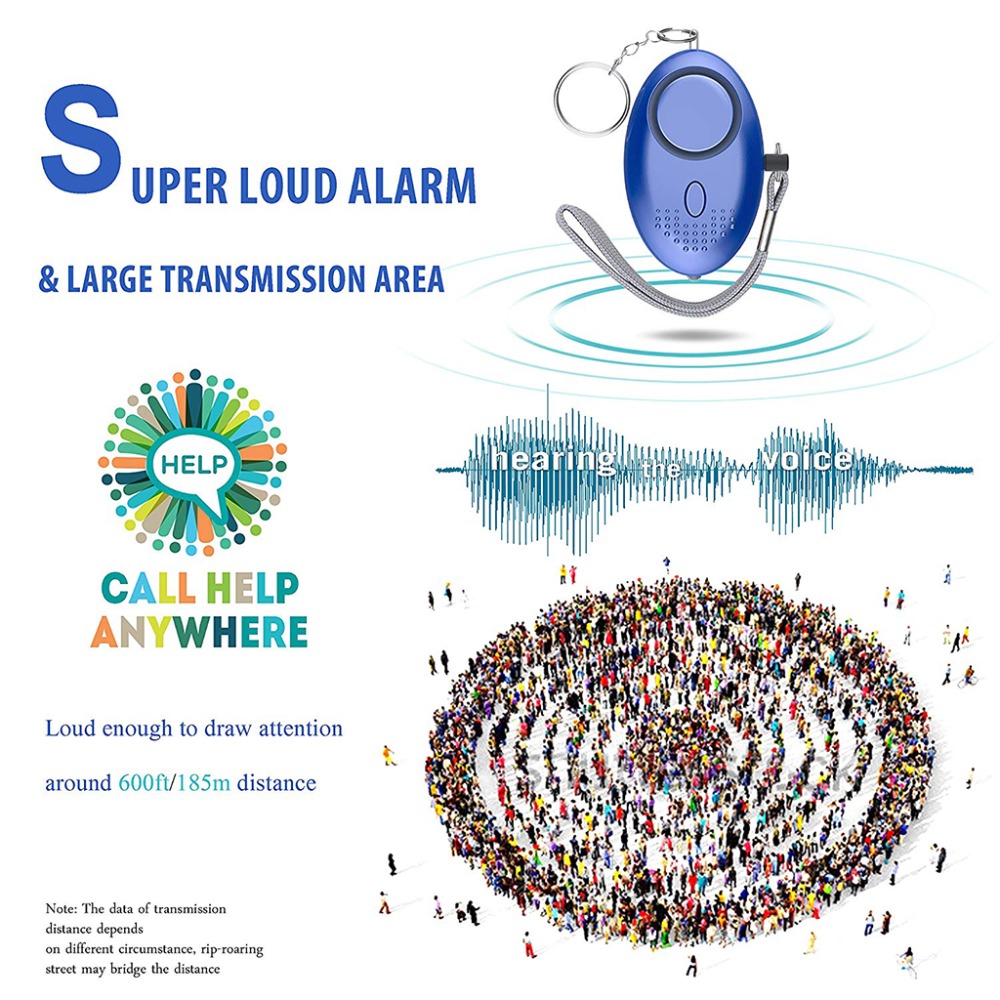 130dB Alarm pertahanan diri An - Personal Alarm Keychain ulasan dan harga