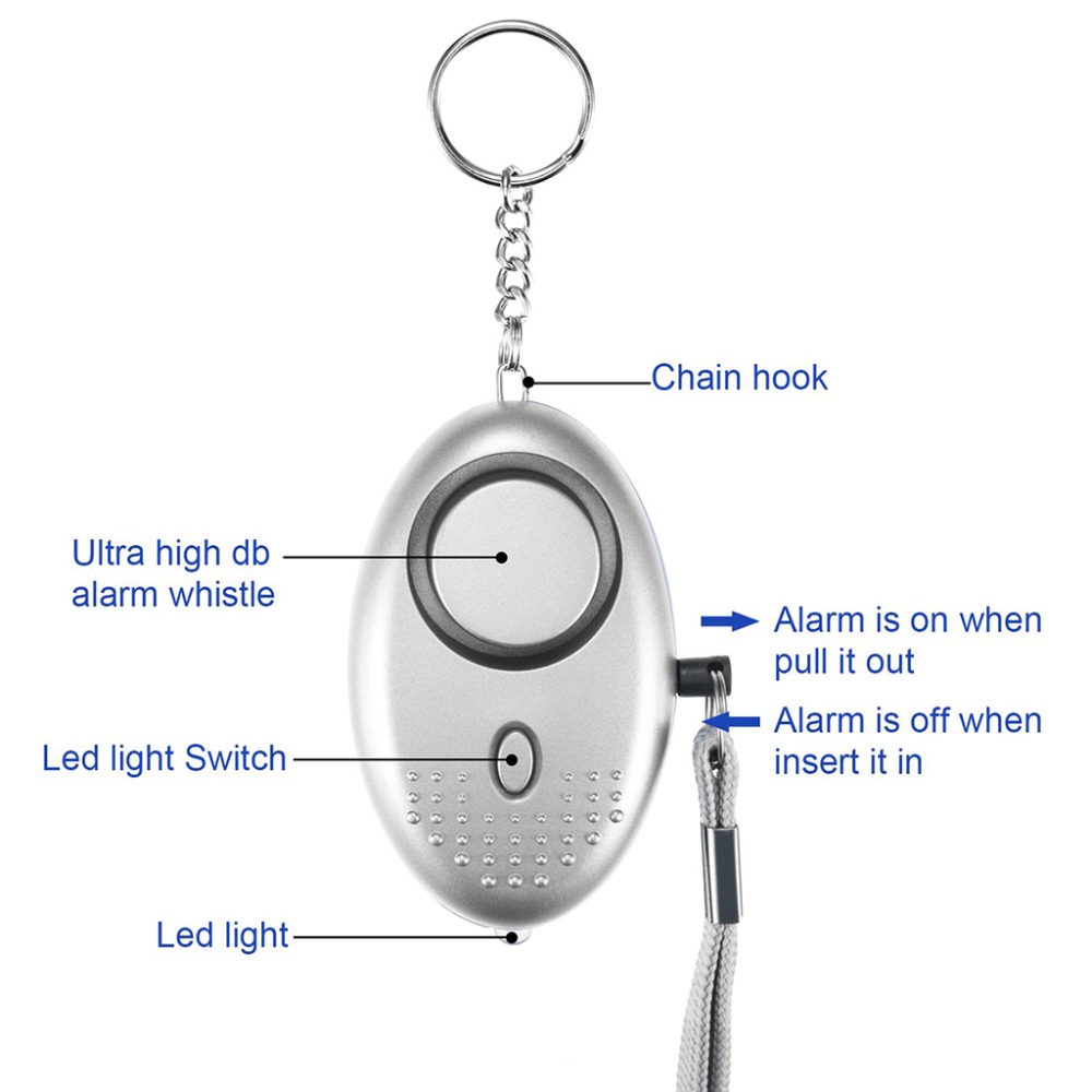 130dB Alarm pertahanan diri An - Personal Alarm Keychain ulasan dan harga