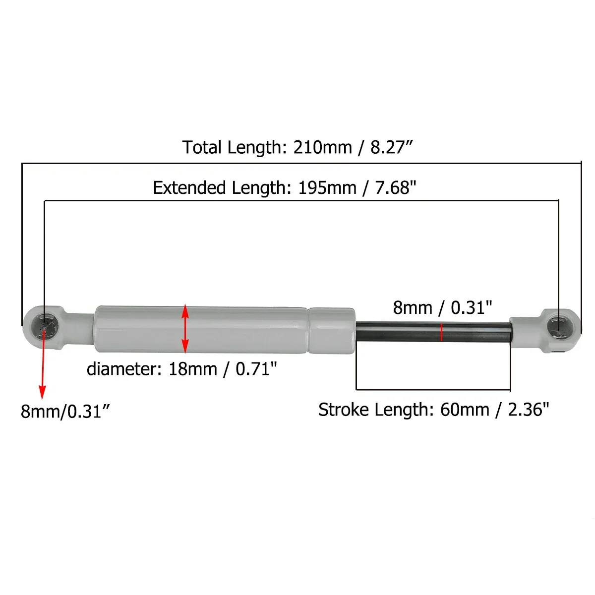 200-380N 195mm 8mm untuk Jende - Window Lock Bar ulasan dan harga