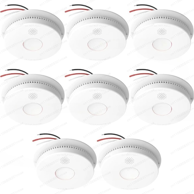 Kualitas Tinggi-8 Paket, Detek - Smoke Detector Interconnected ulasan dan harga