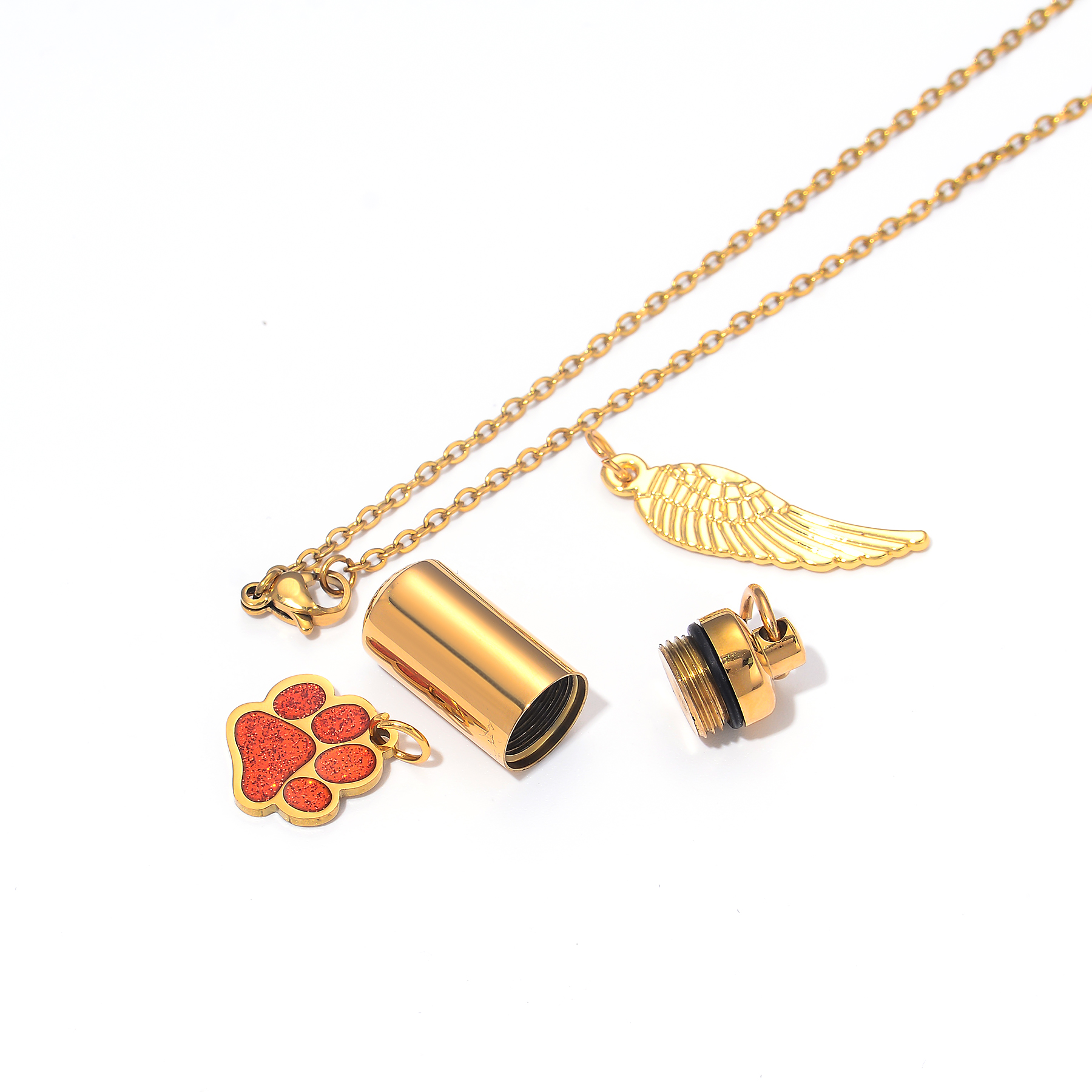 Kalung Urn Silinder Baja Anti  - Personal Alarm Keychain ulasan dan harga