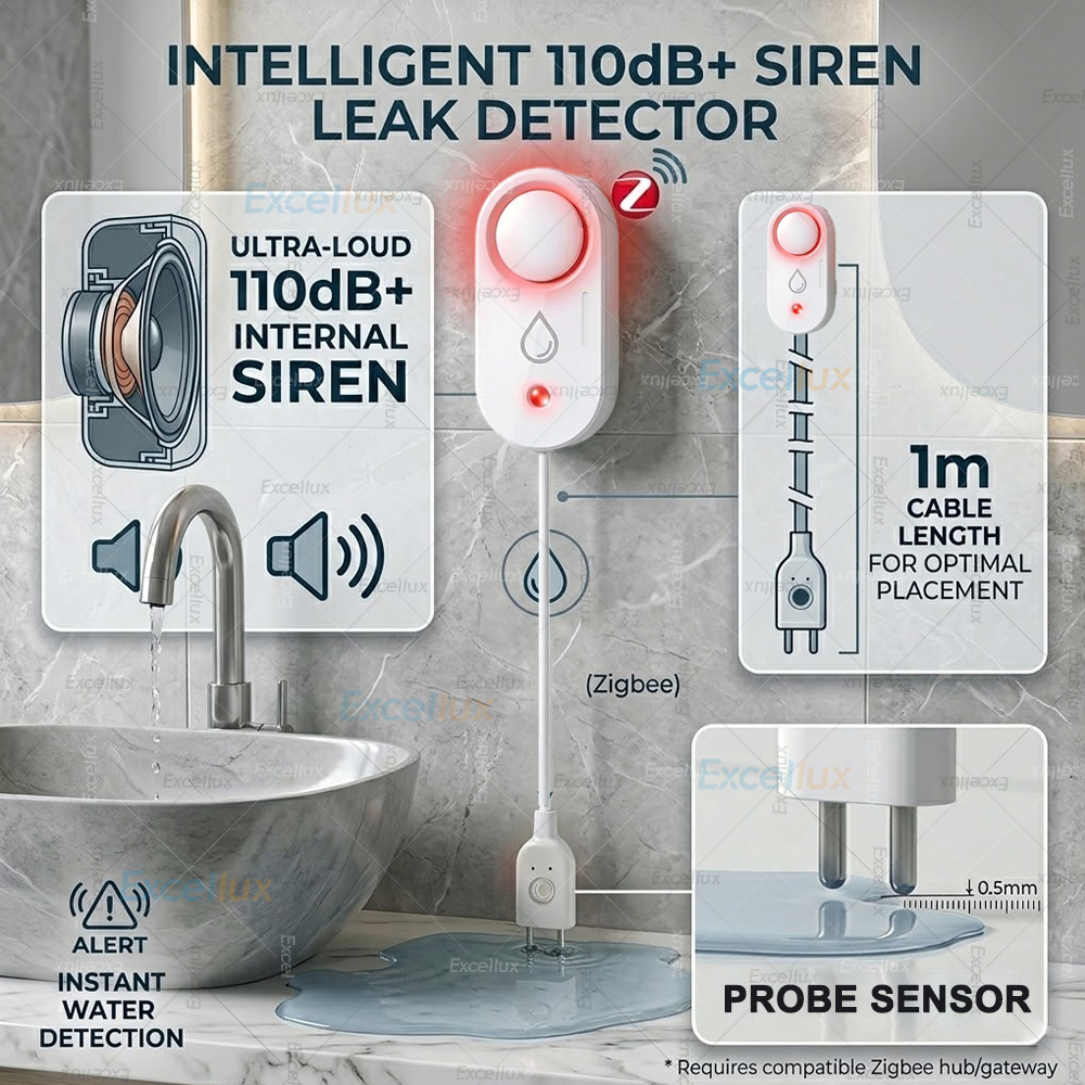 Sensor Kebocoran Air Pintar Zi - Water Alarm Sensor ulasan dan harga