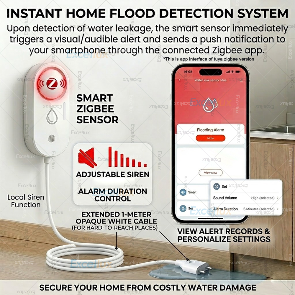 Sensor Kebocoran Air Pintar Zi - Water Alarm Sensor ulasan dan harga