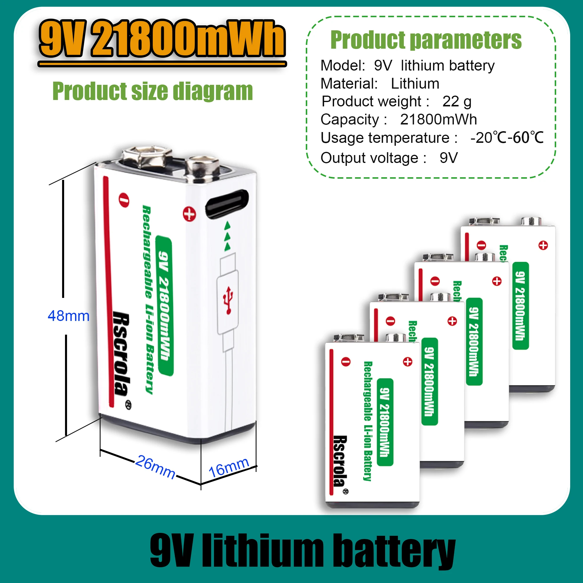 Baterai Lithium Ion 9V Isi Ula - Smoke Detector Interconnected ulasan dan harga