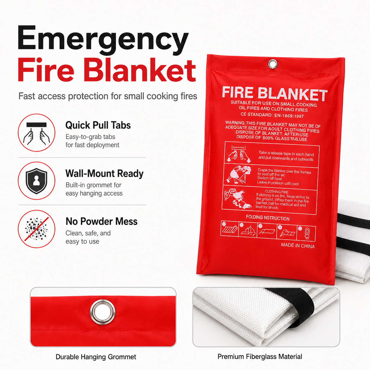 Selimut Pemadam Kebakaran Daru - Fire Blanket Kitchen ulasan dan harga