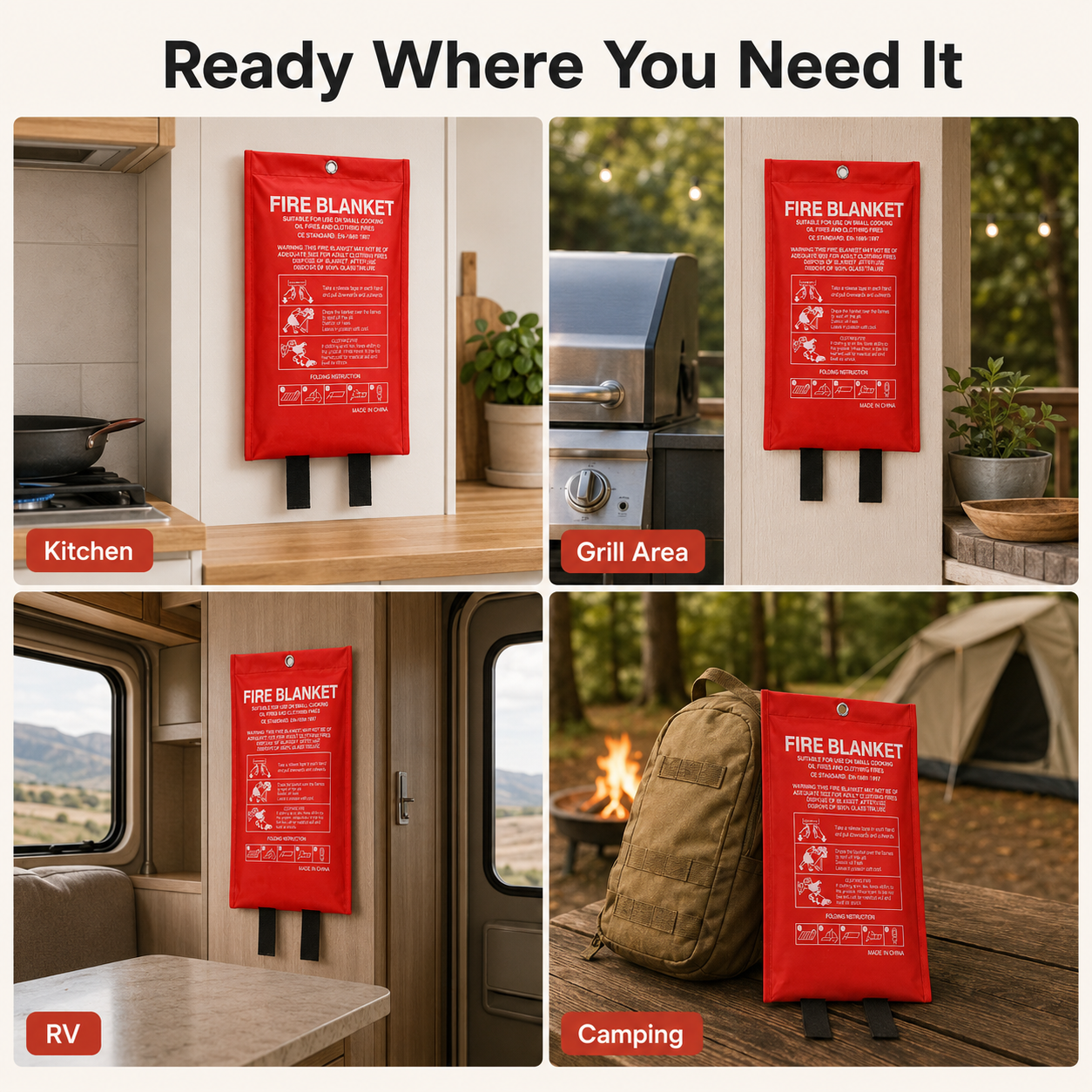 Selimut Pemadam Kebakaran Daru - Fire Blanket Kitchen ulasan dan harga