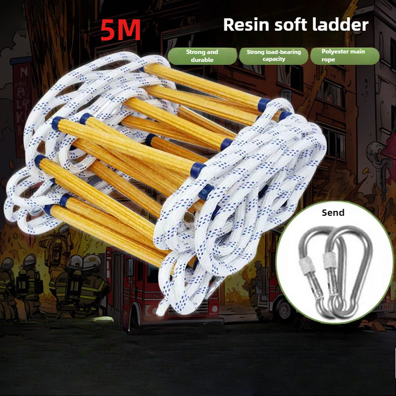 Tangga Tali Resin 5M Latihan K - Fire Escape Ladder ulasan dan harga
