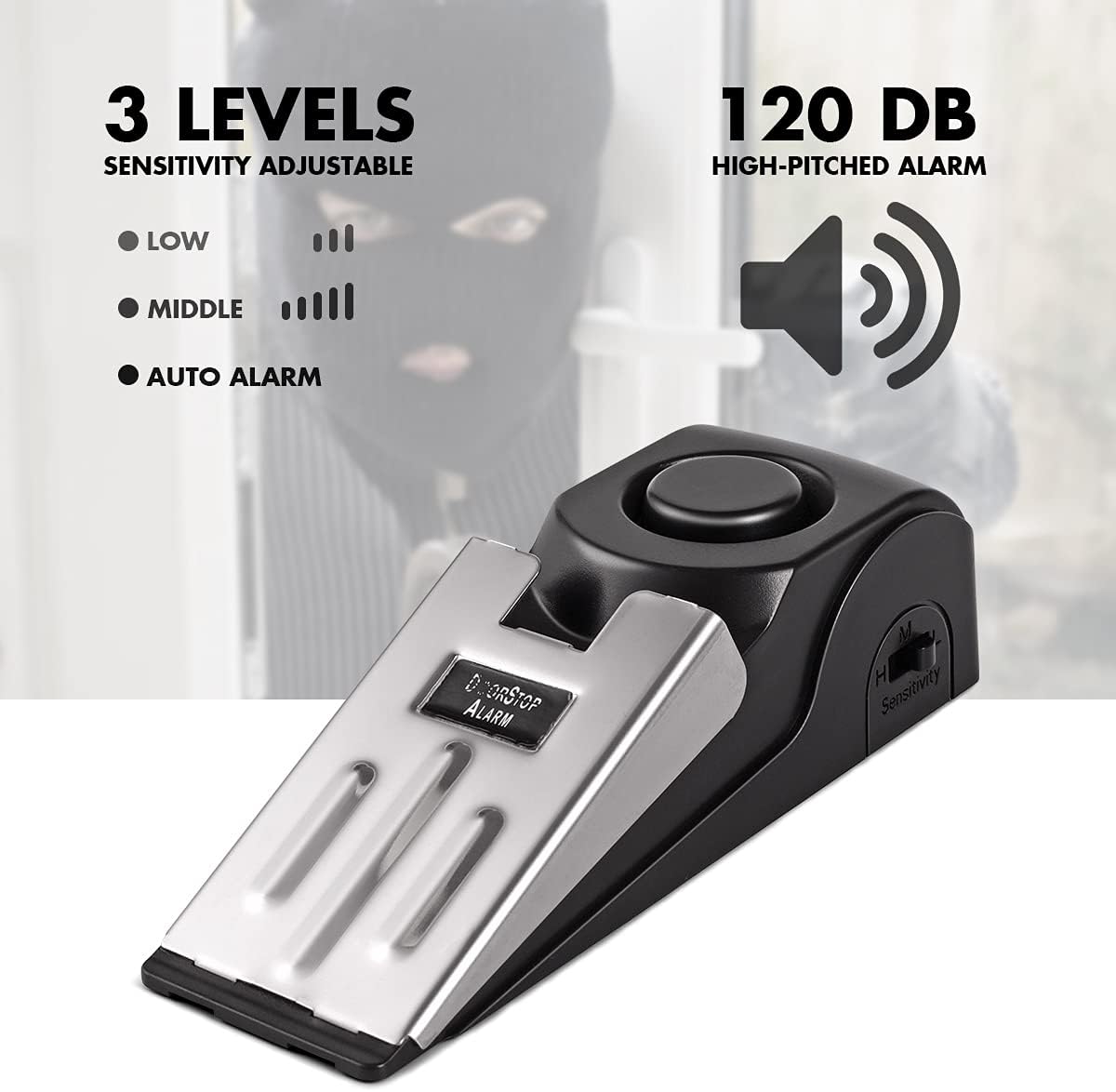 1/2 Buah Alarm Pintu Portabel  - Door Stop Alarm ulasan dan harga