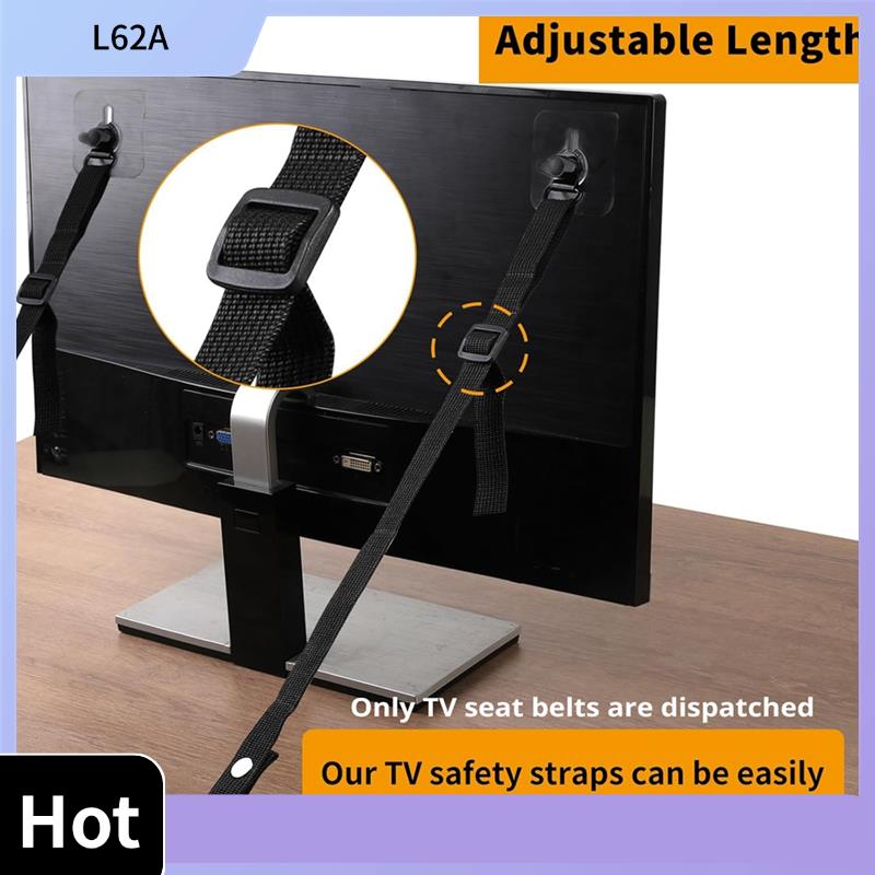 L62A 4 Buah Tali Pengaman TV D - Earthquake Anchor Strap ulasan dan harga