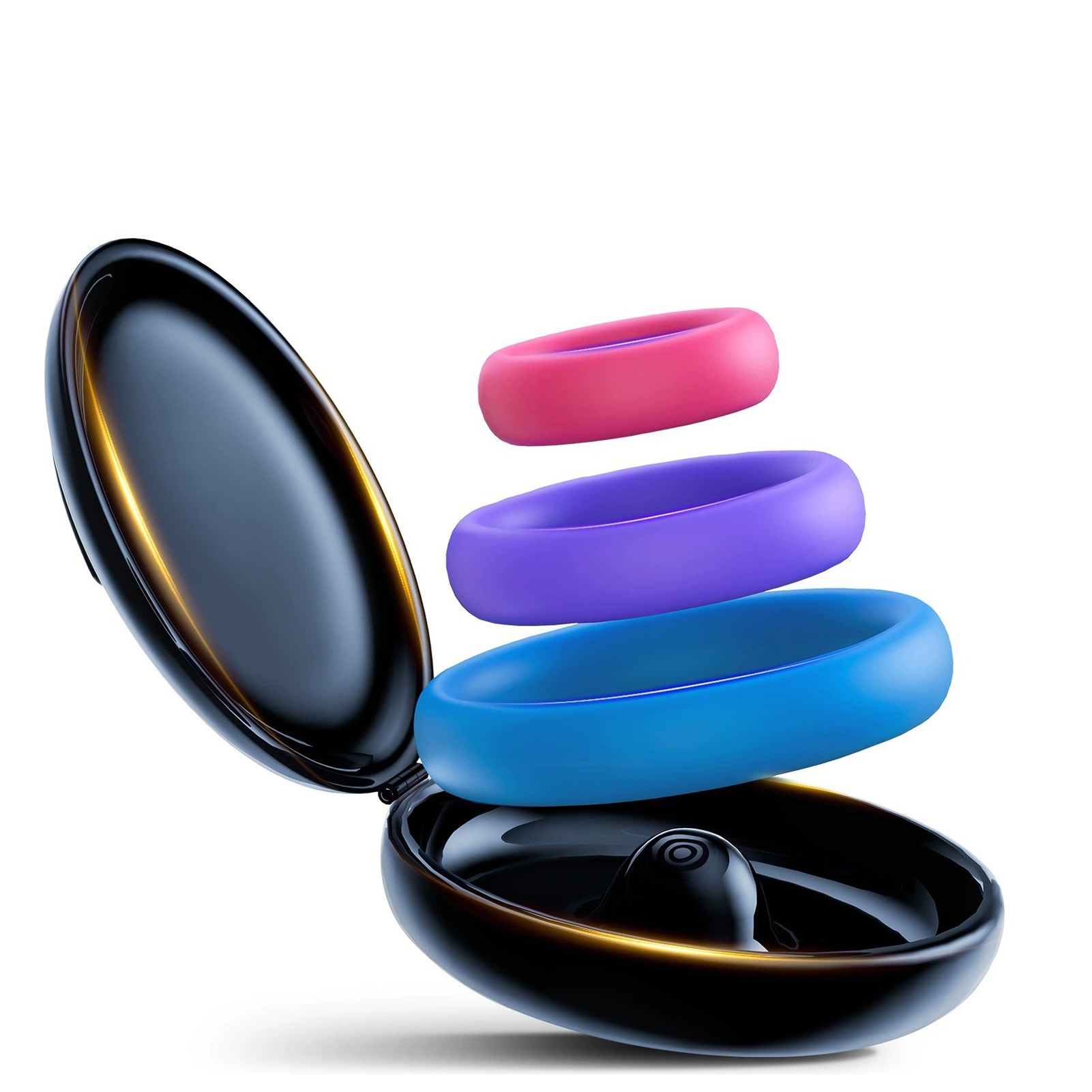 3pcs Cincin Penis Silikon Deng - Medicine Cabinet Lock ulasan dan harga